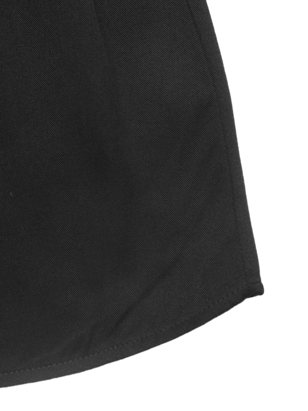 Women's Elegant Black Tiered Dress