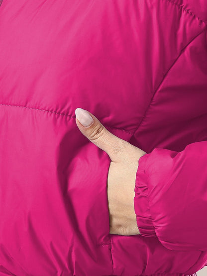 Stand Colla Lightweight Crop Puffer Jacket