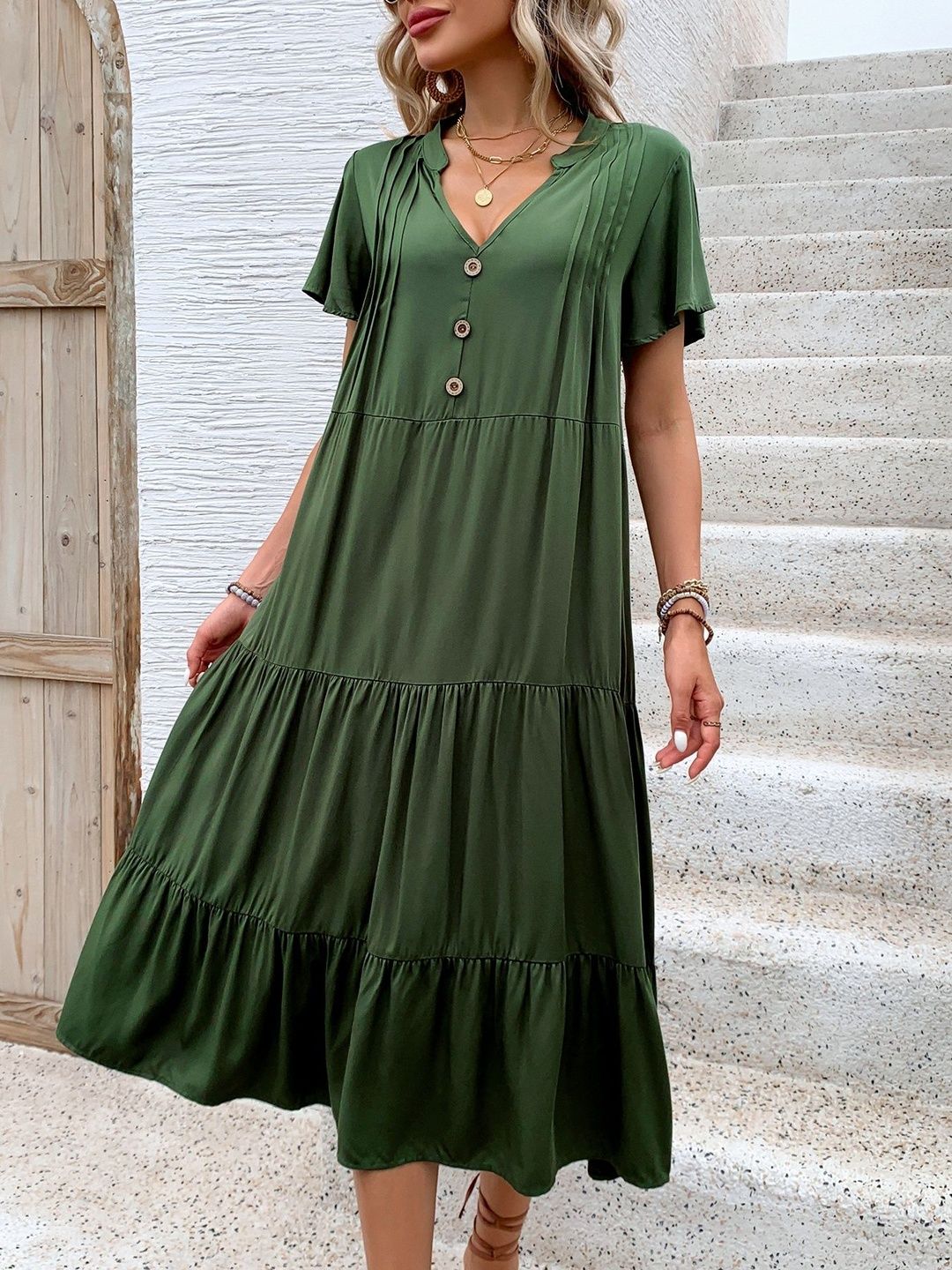 A-Line Midi Dress