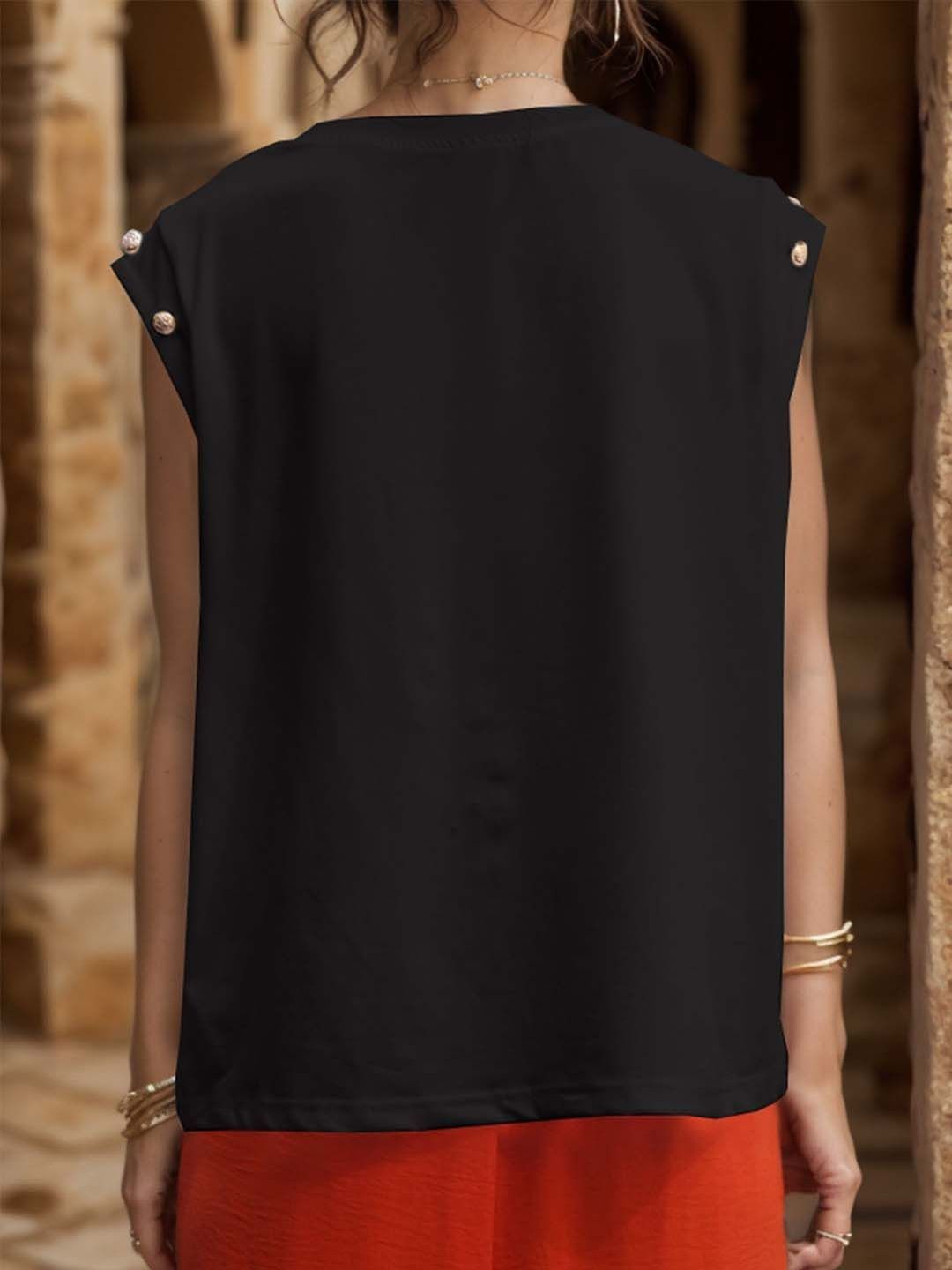 NOWI Round Neck Short Sleeves Top