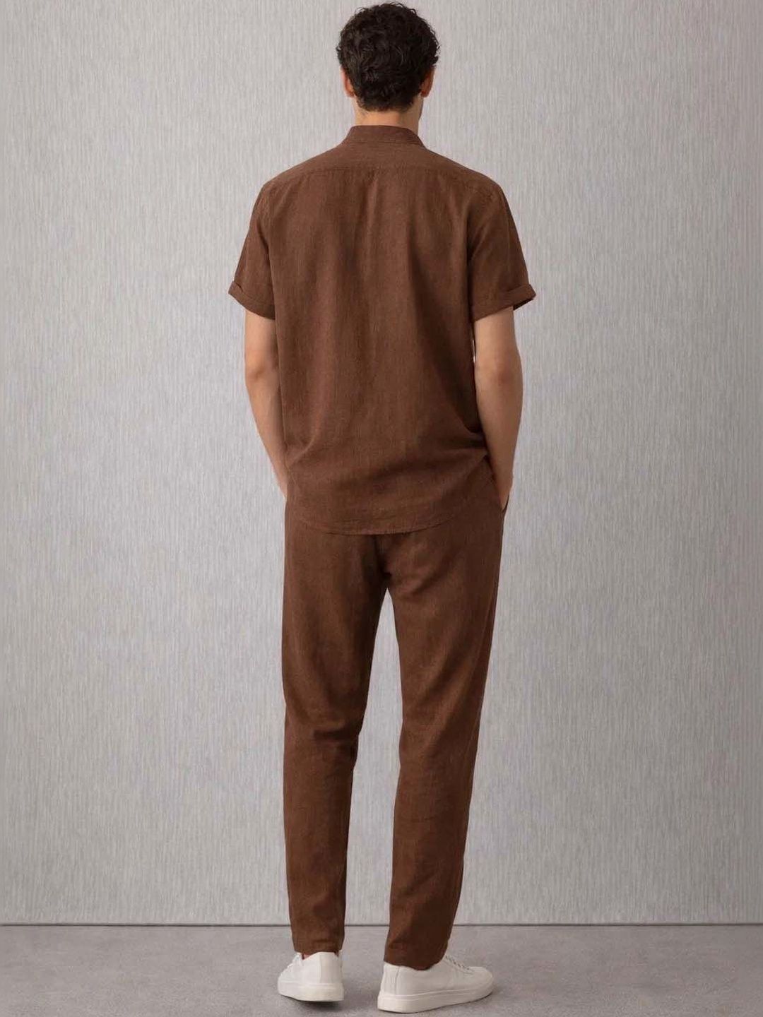 Shirt Collar Shirt With Trousers Co-Ords