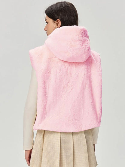 NOWI Women Solid Sleeveless Woollen Jacket