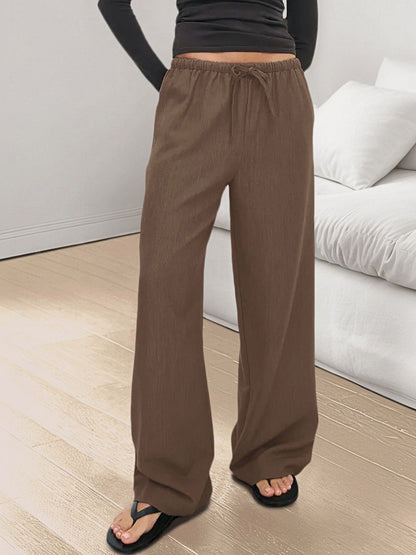 Women Loose Fit High-Rise Trousers