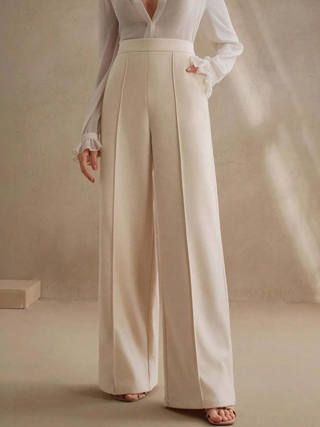 Women Wrinkle Free Trousers