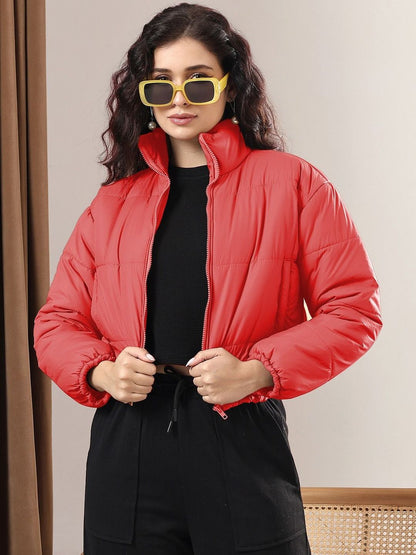 Women Lightweight Crop Puffer Jacket