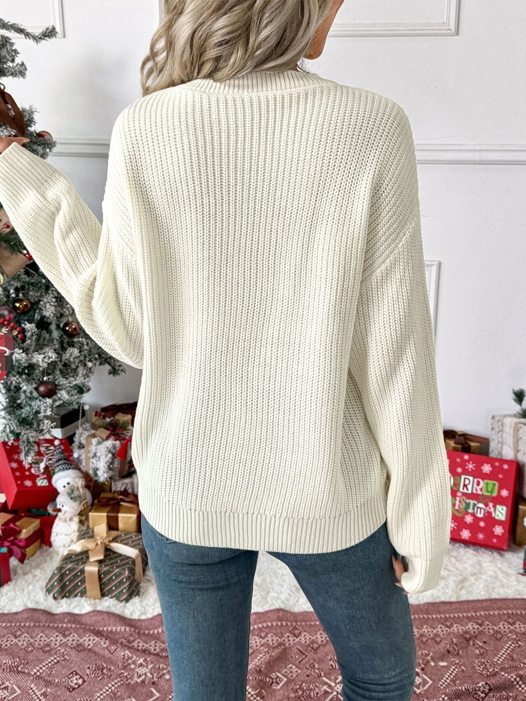 Women's Nowi Women Checked Pullover With Embroidered Detail