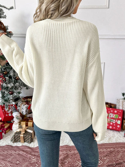 Women's Nowi Women Checked Pullover With Embroidered Detail