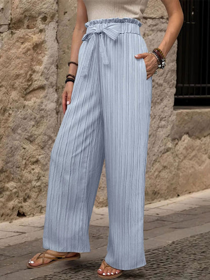 Women Textured High-Rise Non Iron Trousers