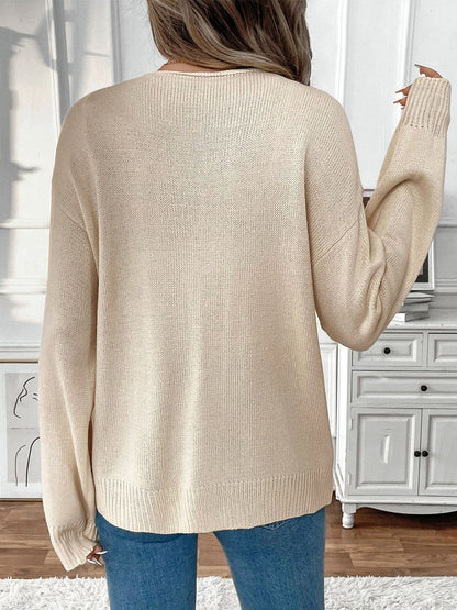 Women's Beige Nowi Women Cardigan Blend Printed Regular Fit