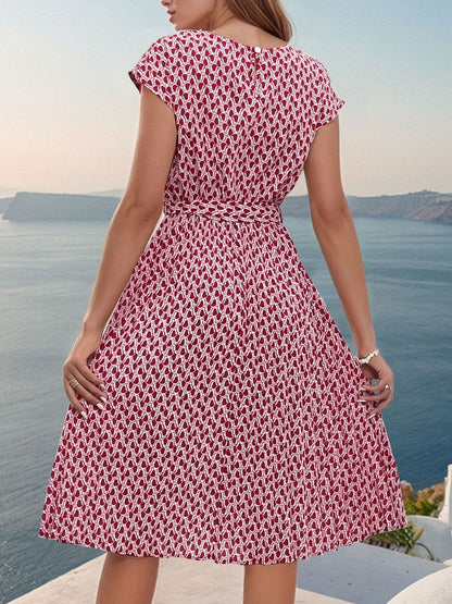 Print Fit & Flare Dress