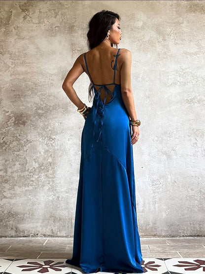 Women's Blue Maxi Dress