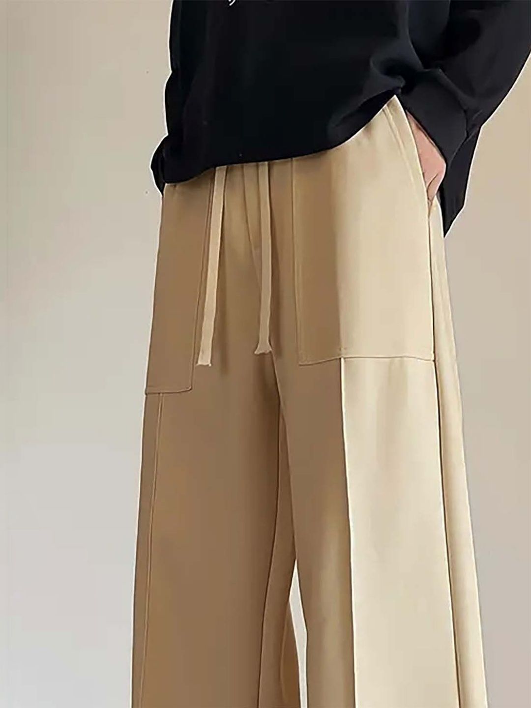 Men Wrinkle Free Pleated Trousers