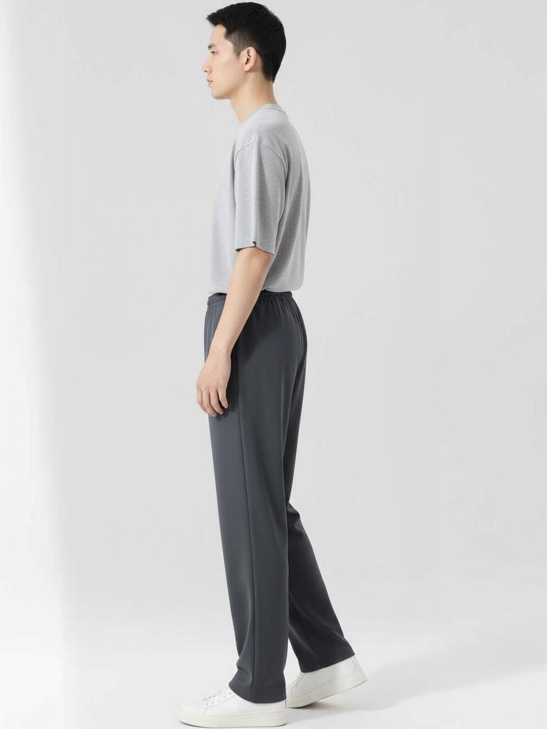 Men Wrinkle Free Pleated Trousers