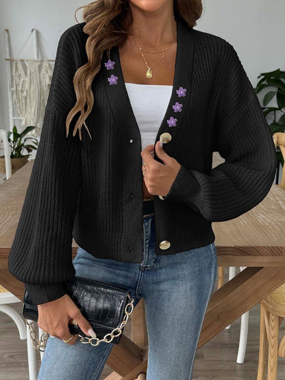 Women Ribbed Cardigan