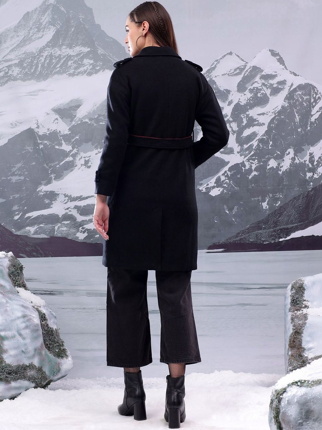 Nowi Printed Double Breasted Coats