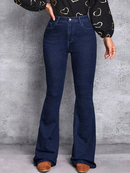 Women Flared High-Rise Stretchable Jeans