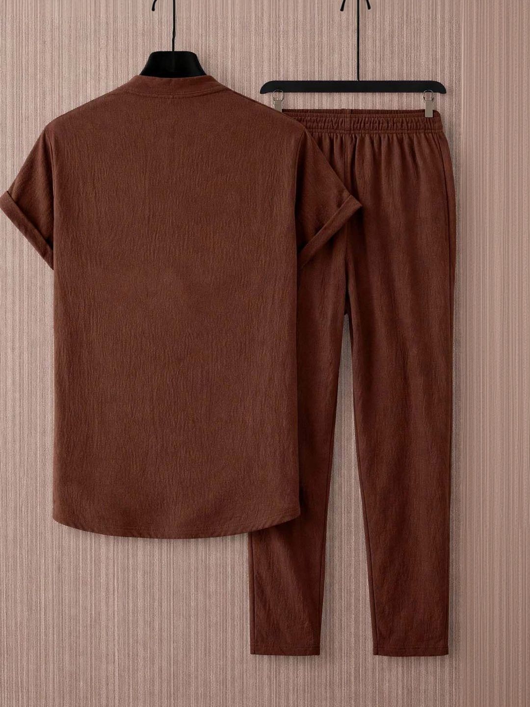 Shirt Collar Shirt With Trousers Co-Ords