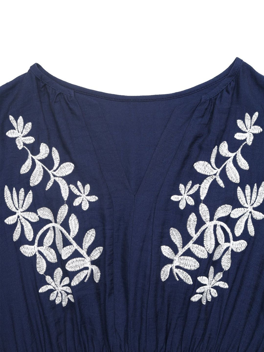 Women's Nowi Floral Embroidered A-Line Midi Dress