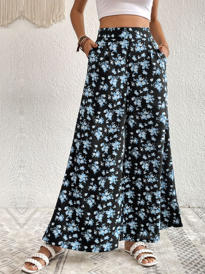 Women Floral Printed Non Iron Trousers