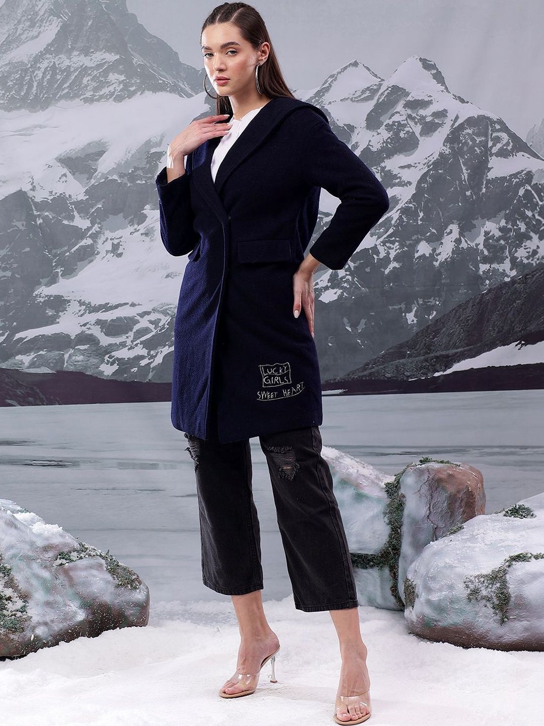 NOWI Notched Lapel Single-Breasted Blazers