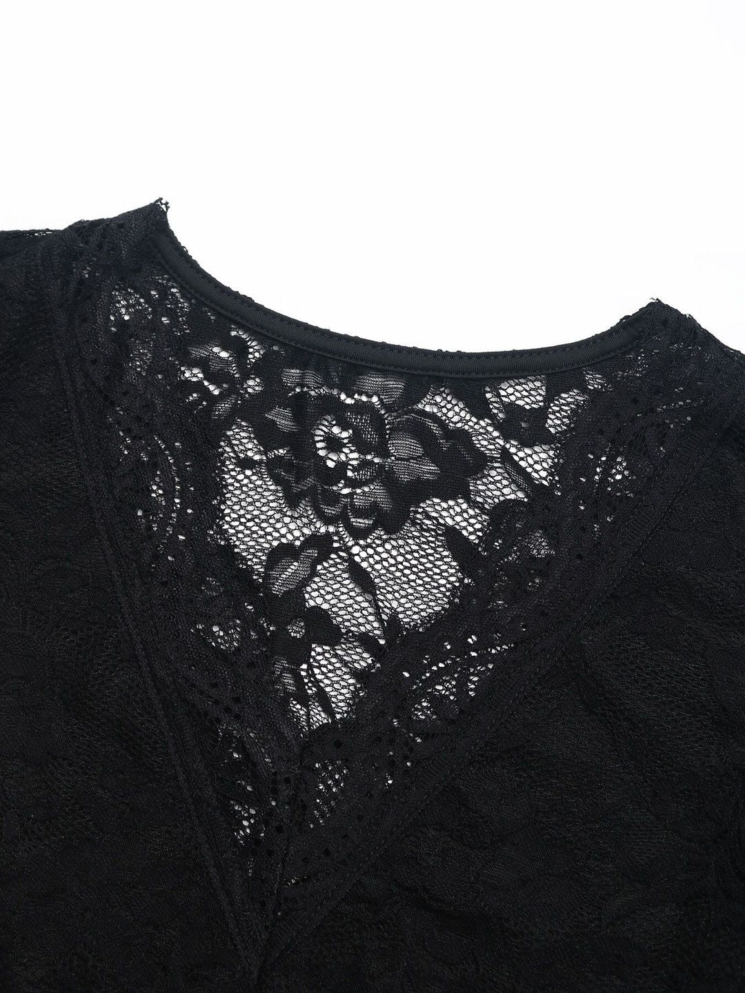Self Design V-Neck Bodysuit
