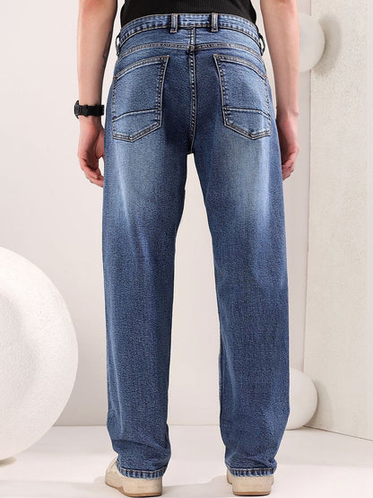 Men Regular Fit Mid-Rise Light Fade Jeans