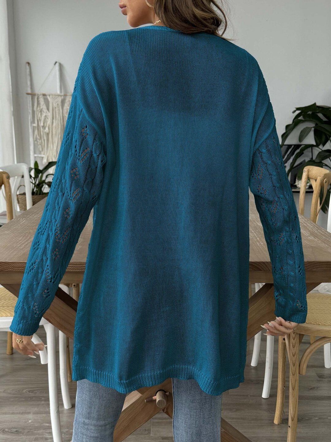 Women Embroidered Longline Shrug