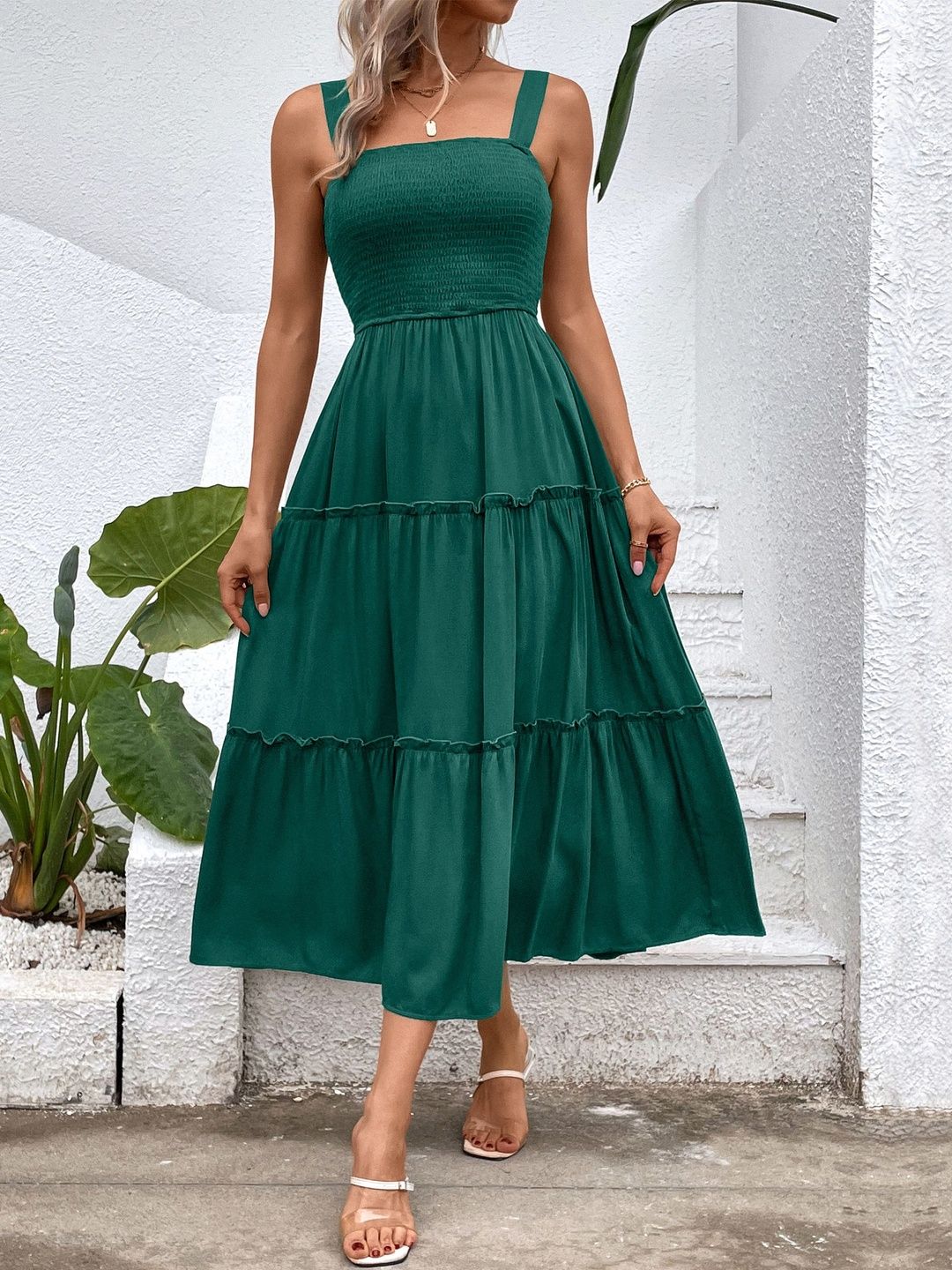 A-Line Midi Dress