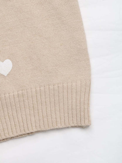 NOWI Printed V-Neck Pullover