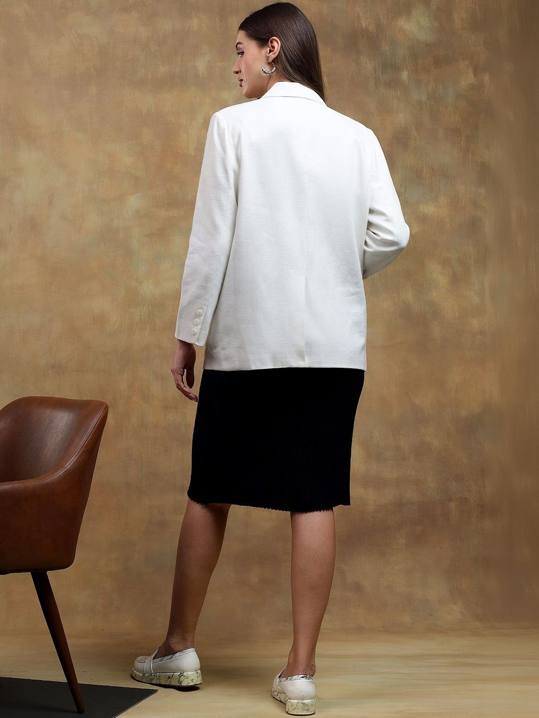 NOWI Notched Lapel Double Breasted Tuxedo Blazers