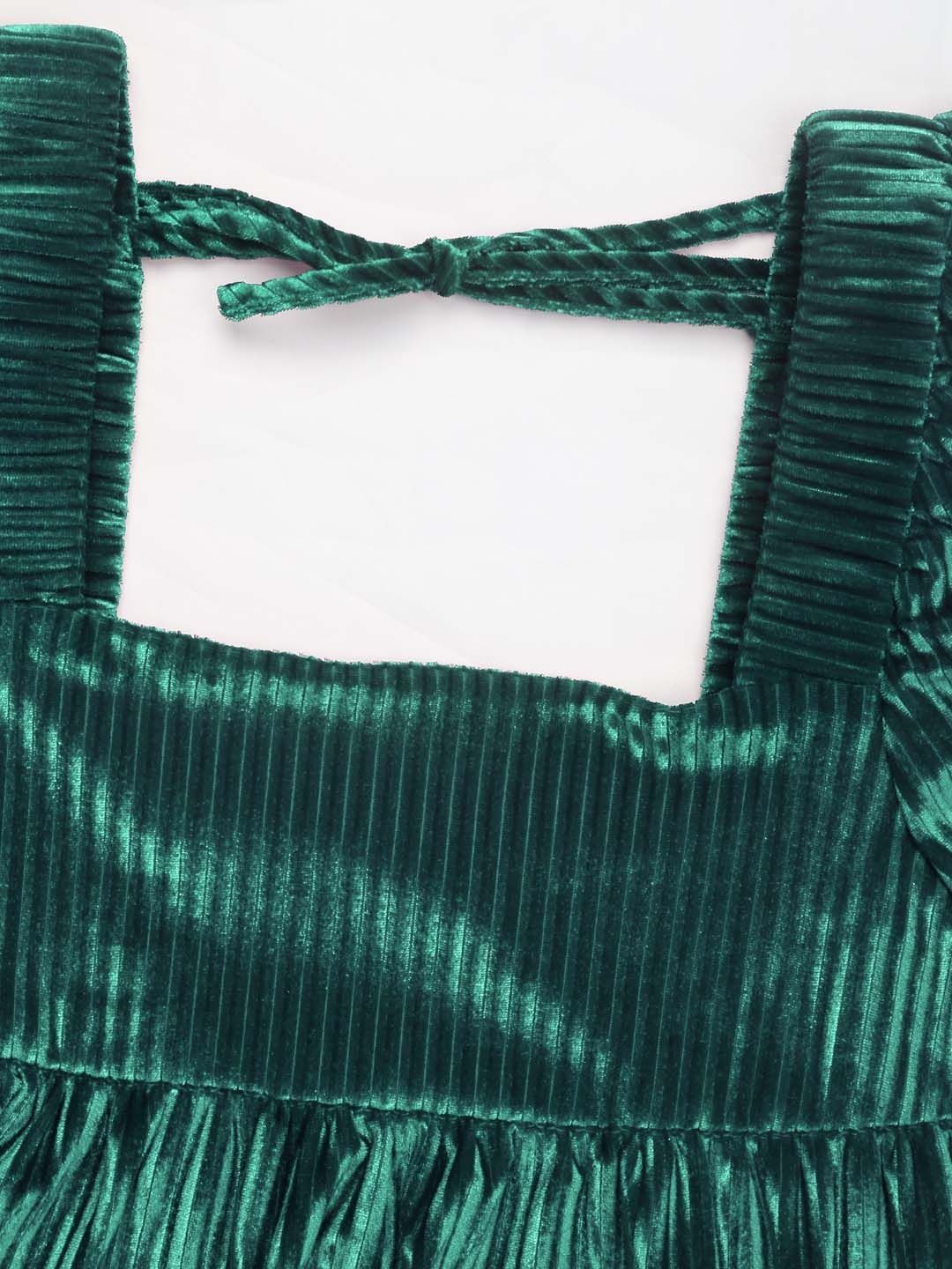 Puff Sleeve A-Line Dress