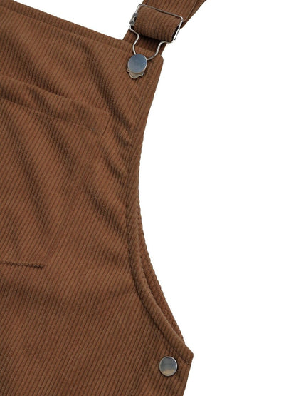 Women's Brown Stylish Corduroy Dress