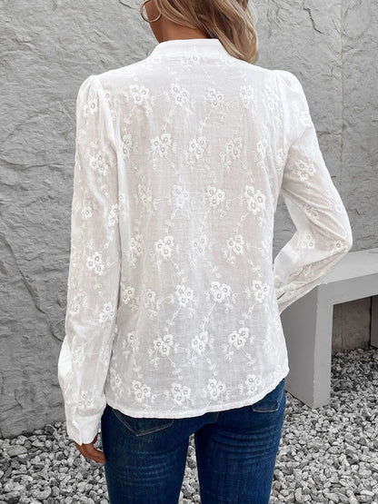 Women Semi Sheer Casual Shirt