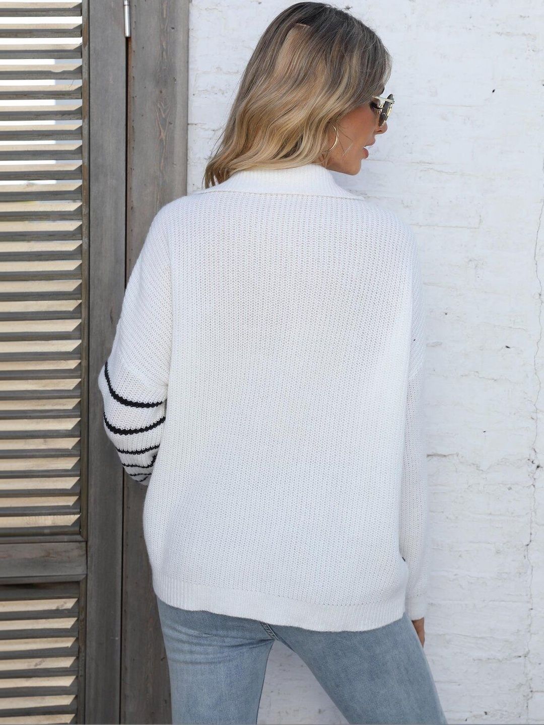Women Striped Pullover