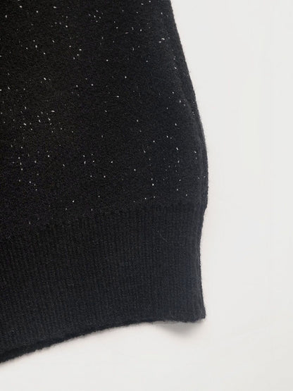Women's Black Floral Printed Pullover