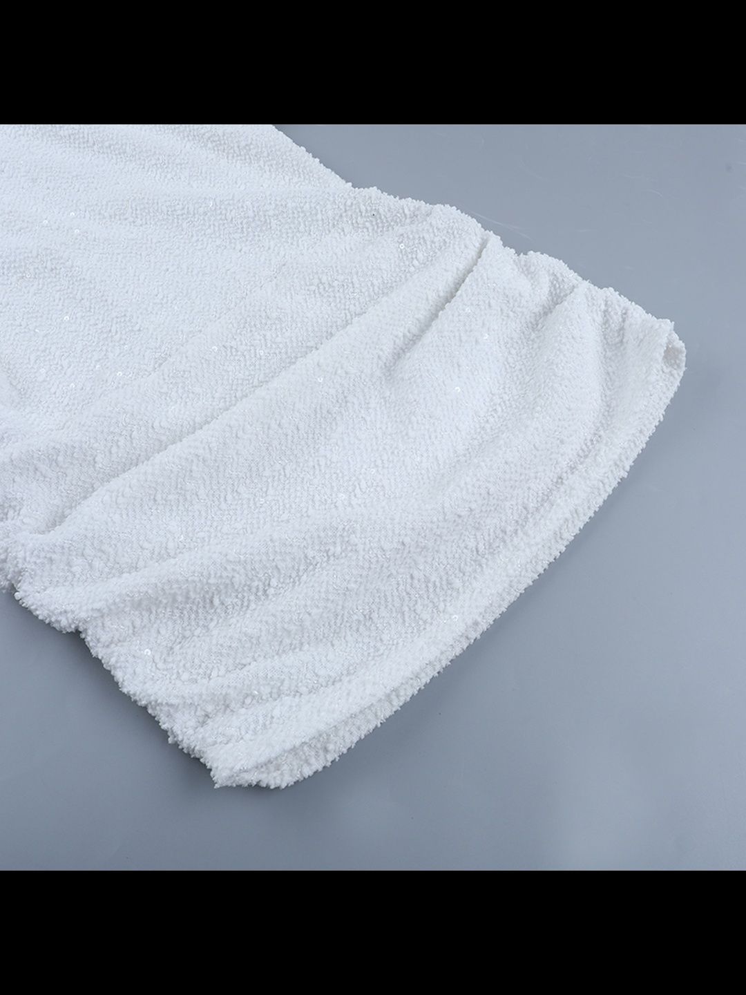 White Embellished Off-Shoulder Mini Dress