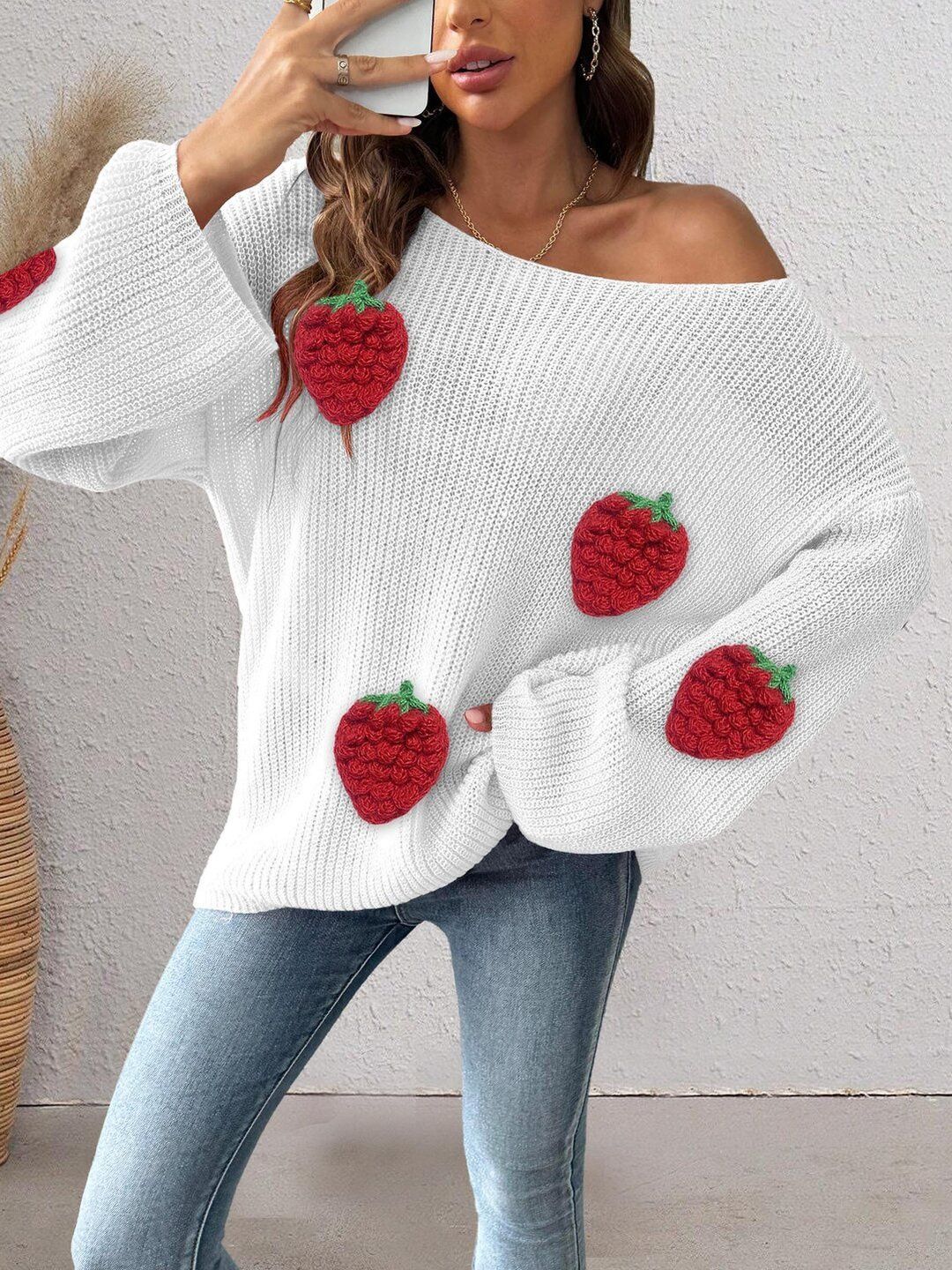 Women Pullover with Applique Detail