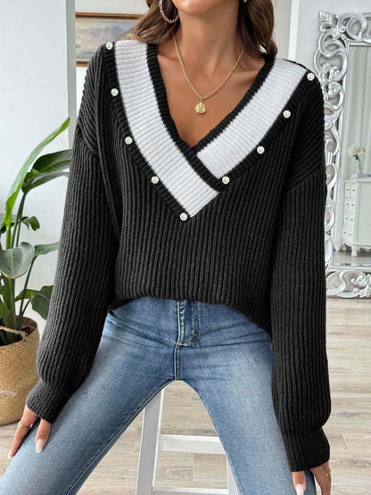 Women Ribbed Pullover