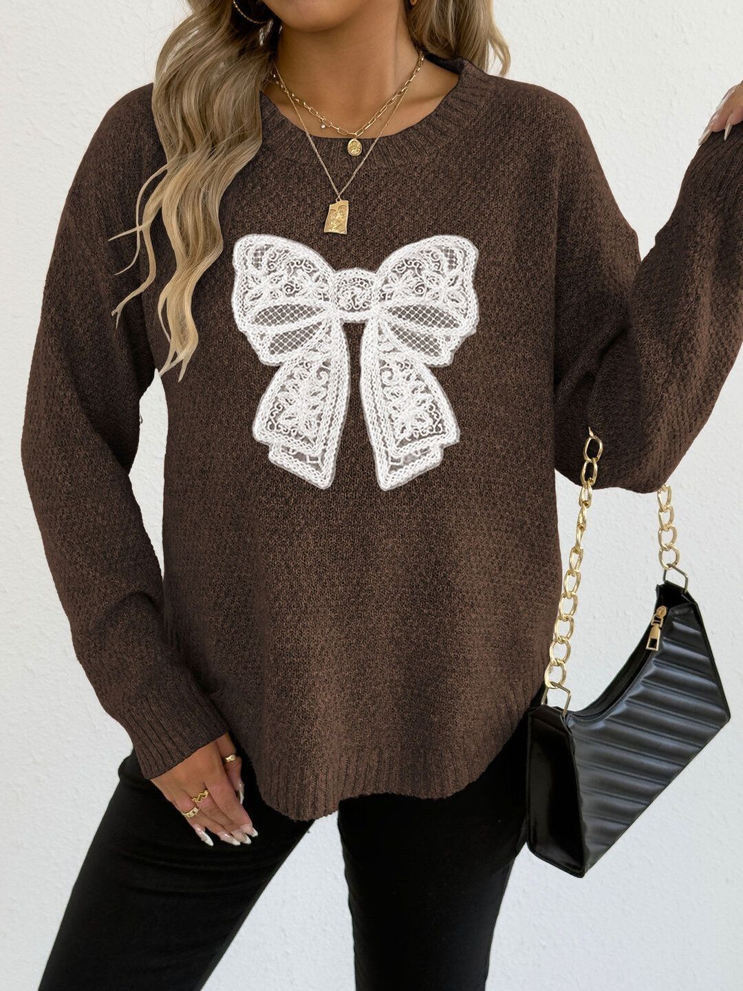 Women Embroidered Pullover with Embroidered Detail