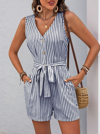 Striped Jumpsuit