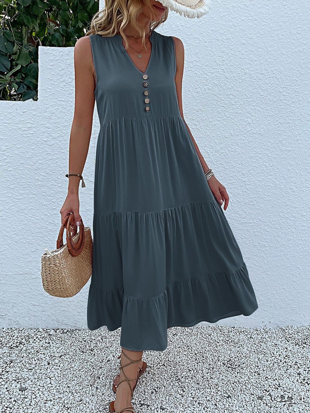 A-Line Midi Dress