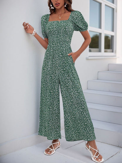 Printed Culotte Jumpsuit