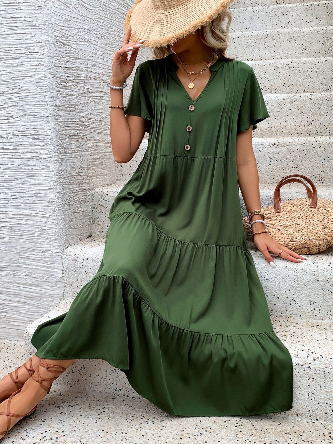 A-Line Midi Dress