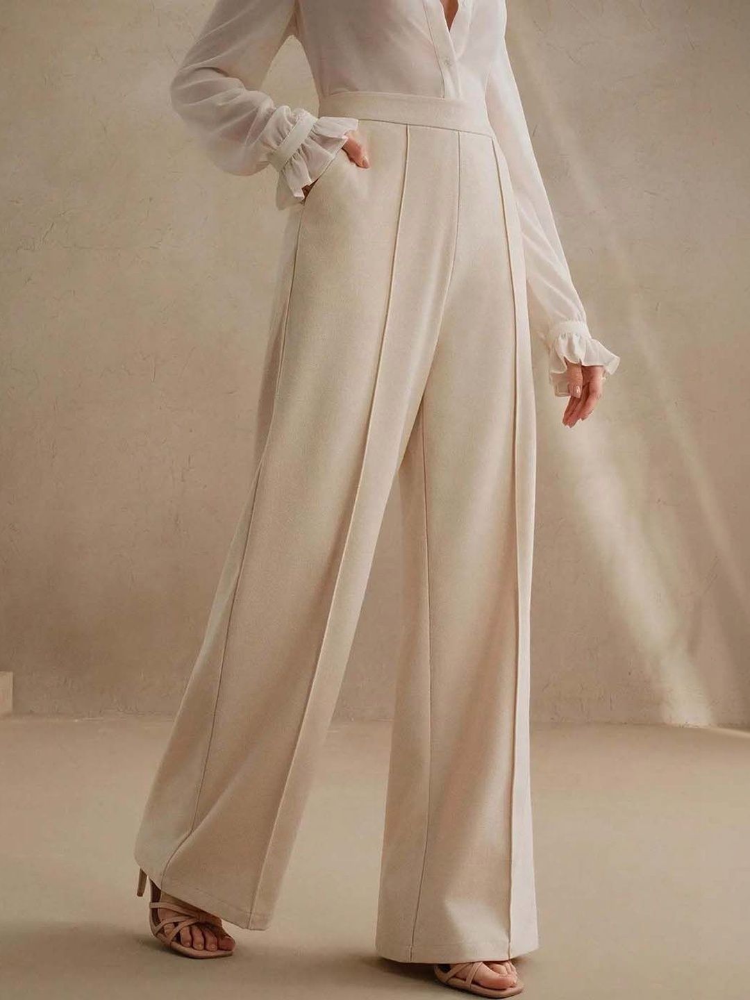 Women Wrinkle Free Trousers