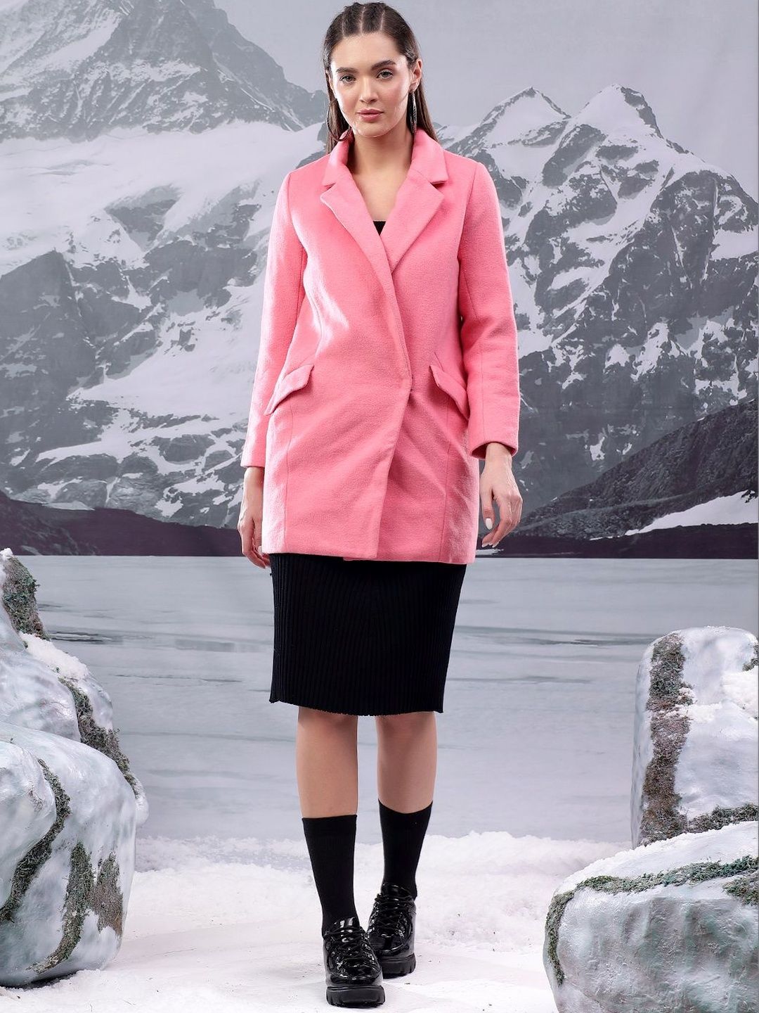 Nowi Women Double Breasted Coats