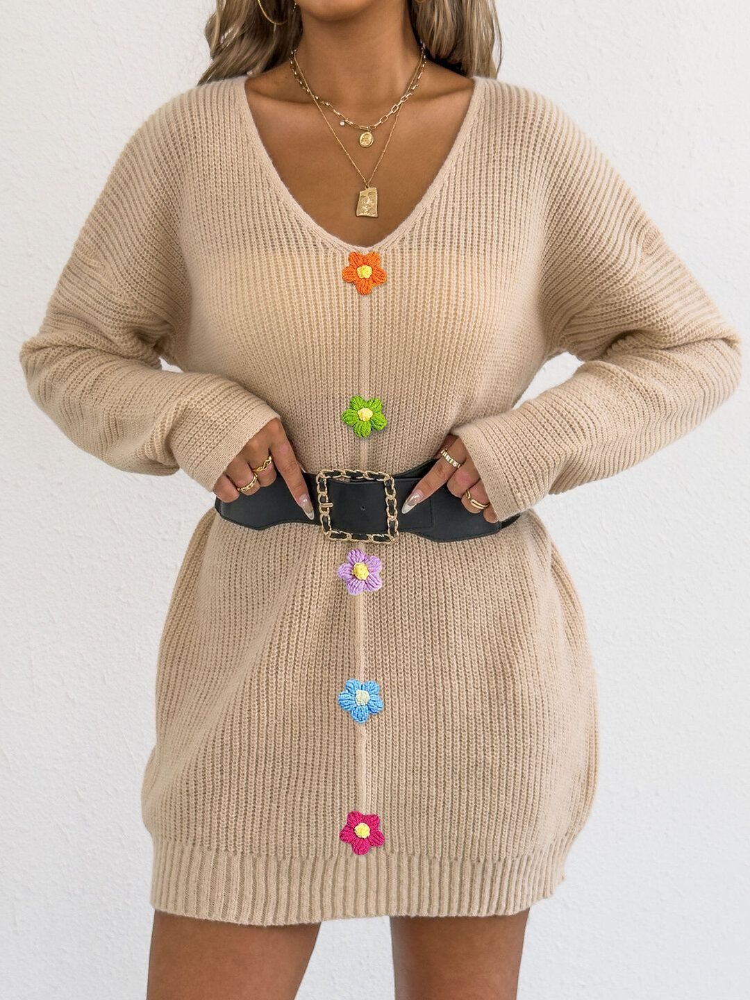 Women Pullover with Embroidered Detail
