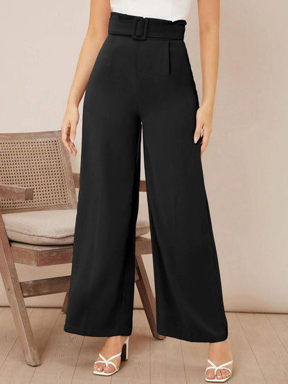 Women High-Rise Easy Wash Trousers