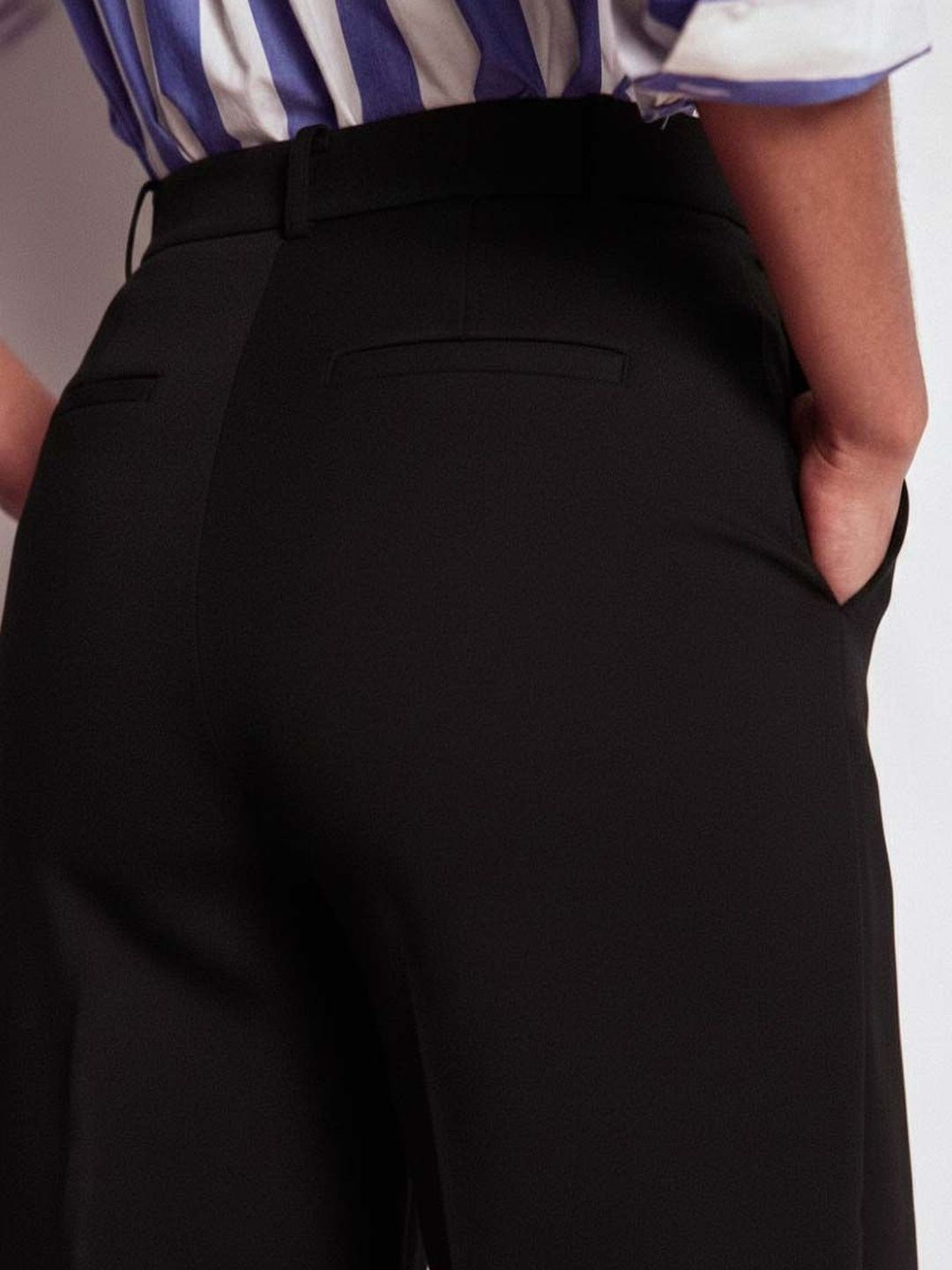 Women Straight Fit Wrinkle Free Cotton Trousers