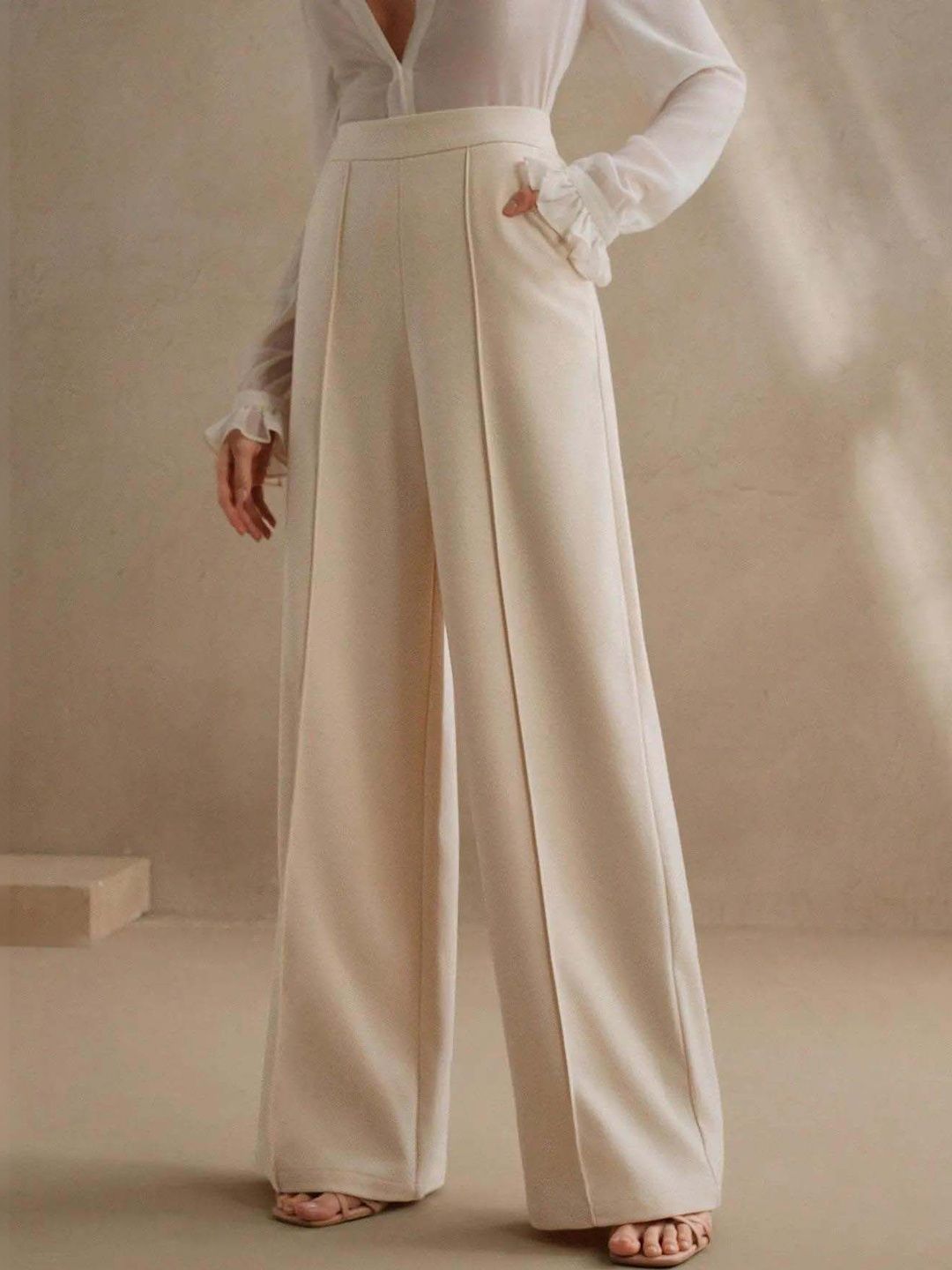 Women Wrinkle Free Trousers