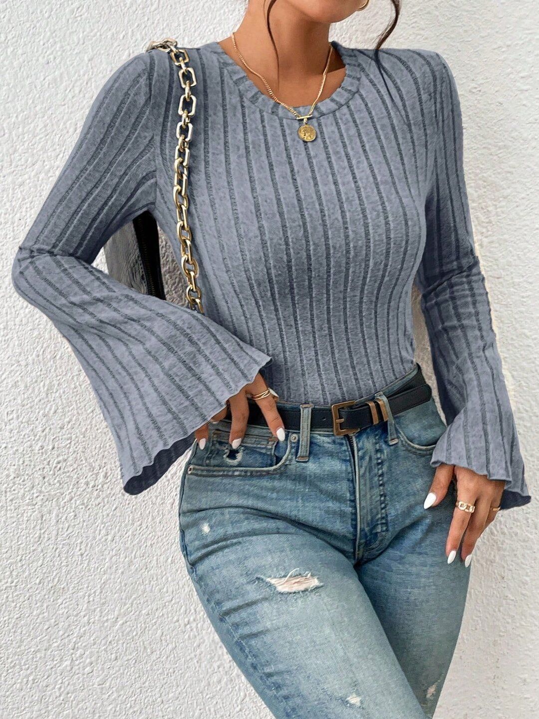 Women Ribbed Pullover